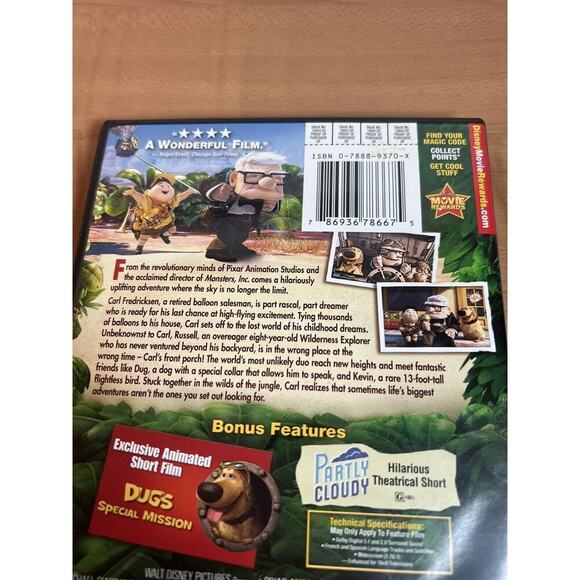 Up (DVD, 2009) Disney Pixar With Disney Movie Rewards - Picture 5 of 8